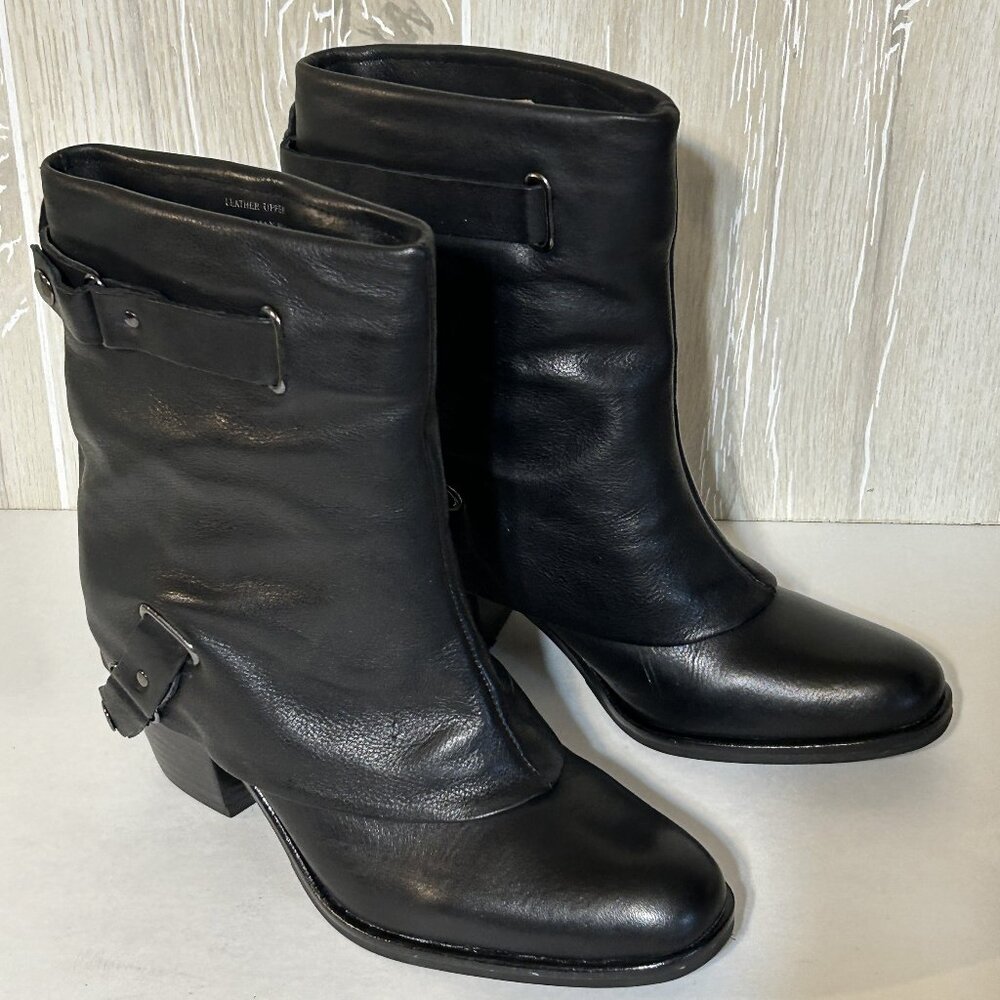 Matisse Black Leather Holmes Moto Boots 8M NIB